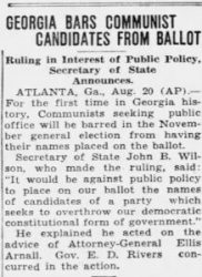 Georgia ballot access history